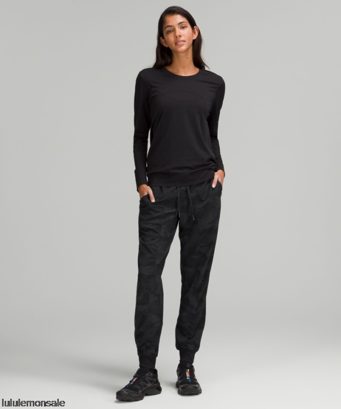 Lululemon Damen DELULU231 | Dance Studio Halbhohe Jogginghose Schwarz